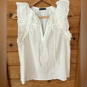 Universal Thread White Ruffle Blouse